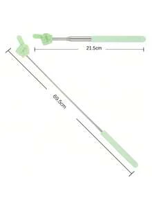 1pc Telescopic Teacher Pointer, Retractable Finger Pointer, Mini Telescopic Classroom Pointer, Suitable For Elementary And Kindergarten Teachers, Classroom Supplies (Black), Back To School - Multiple Styles - View 6
