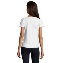 SOLS Womens/Ladies Imperial V Neck T-Shirt - White - View 2