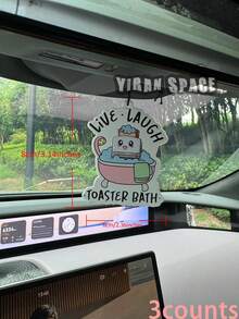 Thumbs Up Crying Cat Meme & Live Laugh Toaster Bath Funny Car Air Freshener, 60-90 Days Long Lasting, Alcohol-Free, Odor Eliminator Air Purifier, Hanging Aroma Ornament For Car Bedroom Bathroom, Cute Funny Auto Decor & Multi-Purpose Bookmark - Coffee + Vanilla + Amber (Reinforced) Scent - View 16