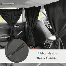 YAIUZGOO 4 piezas Cortinas de privacidad para coche, ajuste universal, bloqueo de luz & protección UV, adecuadas para viajes, camping, siestas y estacionamiento - B - Ver 8