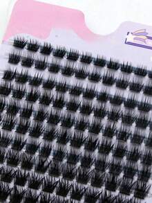 LIMEIKAI 168pcs Faux Mink Eyelash Clusters, 0.07D, 9-16mm Mixed, Natural Style, Dense Type, Single Eyelash Clusters, Makeup Tools, Eyelash Clusters, Eyelash Clusters, Single Eyelashes, False Eyelashes, False Eyelashes - D - View 7