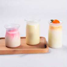 8pcs Yogurt Pudding Cups, Suitable For Refrigerator And Oven, Mousse, Jelly, Fruit Cup With Lid, Perfect For Party, Birthday, Picnic And Various Holiday Dessert Table Decor - Multicolor - View 4