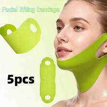 Tightening V-Face CACTOX COOLING V-UP MASK Cactus Pulling Bandage - Lime Green - View 8