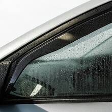 2-Piece Wind Deflectors For VW Golf MK7 (2012-2020) 5-Door Hatchback, Tinted Acrylic Rain Guards - Black - View 5