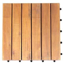 [Free Shipping] 27 Pieces Acacia Wood Interlocking Patio Deck Tile-XY332704 - FXCWQVB6OA5H90 - View 8
