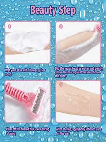 Women's Bikini Hair Removal Razor Featuring 6-Layer Replaceable Stainless Steel Blades, Manual Safety Razor Head, Manual Body Razor, Bikini Trimmer, And Hair Remover. - Upgraded Version - View 4