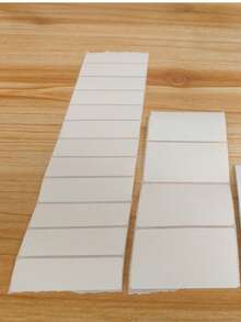 100 piezas Etiquetas de alimentos en blanco impermeables y removibles para congelador, cocina, despensa y frascos - 60*40 mm - Ver 6