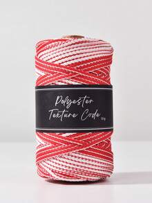 1pc 5mmTwo-Tone Polyester Texture Code Braided Cord, Durable Macrame Rope For DIY Plant Hangers, Bags & Bohemian Decor - Multicolor - View 26