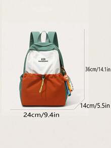 Mochila ligera. Disponible en cinco colores, cubre perfectamente tu trayecto diario, viajes al campus y salidas de fin de semana. El diseño de bolsillo pequeño con cordón en la parte delantera añade profundidad visual y hace que sea conveniente acceder rápidamente a artículos pequeños como teléfonos y llaves. - Multicolor - Ver 6
