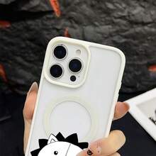 マグネット式黄ばみ防止 | 高級感あふれる2in1アクリルマグネット式スマホケース！スタイリッシュで手触りも良く、実用的な保護機能とマグネット式・耐衝撃設計を融合させた、高級感あふれるケースです。 獅子 絵 モノクロケース, 17e,家族、恋人、友人、そして子供たちへのプレゼントに最適です。Pixel 9 Pro/16e/9A/Pixel 8 Pro/14 Plus/17/12 Pro/Pixel 8/Pixel 10/Air/16 Pro/14 Pro Max/Pixel 8a 5G/13/17e スマートフォンケースに対応 - ホワイト - チェックする 5