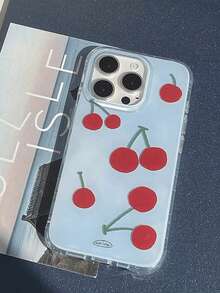 1個 Ins 櫻桃 MD 全包覆防震 TPU 手機殼，適用於 Apple 11 Pro Max/12 Pro Max/13 Pro Max/14 Pro Max/15 Pro Max/16 Pro Max/17 Pro Max - 彩色 - 查看 1