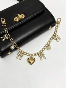 Pink Black White Pearl Bow Bag Accessory Decorative Chain, Handbag/Wallet/Tote/Shoulder Bag Strap Extender Chain, Women's Bag Decorative Chain - Multicolor - View 5