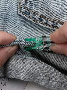 2Pcs/10Pcs/12Pcs/36Pcs Shorten Invisible Fixing Clips,Sleeve Fixing Clip,Homework Files And Exam Papers Fixing Folder,Hide The Buckle Leg Closure Device Without Seams, Prevent Pants Legs From Dragging The Floor, Suitable For Jeans And Pants,Shirt - Multicolor - View 5