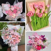 299pcs Pipe Cleaners Craft Set With Tutorial Video, Perfect For Making Flowers, Cheinlle Stem For Craft Work, Artificial Floral Arrangement, Valentine's, Mother'S Day Gifts, Christmas 'S Day Decoration - 3 Colors - View 5