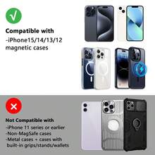 Dudukan Ponsel Pengisian Daya Nirkabel Magnetik untuk Mobil, Kompatibel dengan iPhone Seri 15/14/13/12 dengan Casing Ponsel Magnetik, Universal untuk Model Tesla. Cengkeraman Magnet yang Kuat, Stabil dan Aman, Pengisian Cepat Tanpa Merusak Ponsel, Penempatan Horizontal dan Vertikal, Navigasi dan Pengisian Daya Secara Bersamaan, Aksesori Digital Mobil yang Praktis! - Satu ukuran - View 4