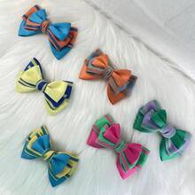 Double-Sided Color Block Diagonal Twill Ribbon DIY Bow Hair Accessories Material Clothing Shoes Hat Gift Box Decoration Double-Sided Striped Woven Tape - Multicolor - View 5