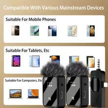 ACHAVE 3 In 1 Microphone For IPhone/Android/Camera, Wireless Microphones, 328ft Transmission, 18H Battery Life, Mini Microphone For Record Interview, Vlogs, Tiktk - 查看 11