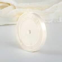 25 Yards Beige Ribbon Satin Ribbon Braiding Thin Ribbon Silk Gift Fabric Tie Cake Packaging - Beige - View 5