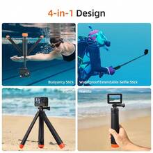 Underwater Buoyancy Bar Diving Extendable Selfie Stick Tripod For OSMO Action Camera Accessories - View 3