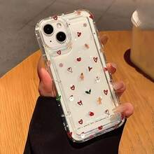 Funda transparente a prueba de golpes para teléfono, con diseño de muñeco de nieve navideño y corazón, compatible con iPhone 16, 15, 14, 13, 12, 11, XS, XR, X, 7, 8, 12/13 Mini Plus Pro Max SE, perfecta para cumpleaños, San Valentín, regalos para chicos o novias. - transparente - Ver 6