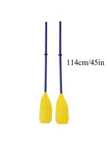 2pcs 45-Inch Kayak Paddles, Portable Canoe And Kayak Accessories, Detachable Floating Kayak Oars Boat Raft Canoe Paddles Tools, Suitable For Inflatable Boats And Kayaks - Multicolor - View 4