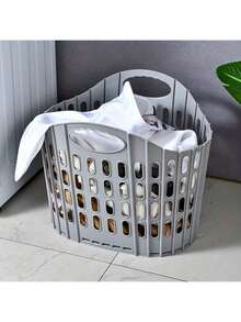 Household Foldable Laundry Basket, Large Capacity Space-Saving Design, Portable Durable Thickened Moisture-Proof, Clothes/Plush Toys Storage, Suitable For Bathroom Bedroom Living Room, Easy Foldable Storage Basket - Multicolor - View 13