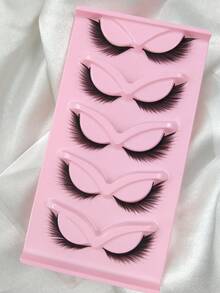 5 Pairs Of New Fox/Cat Eye False Eyelashes, Create Captivating Makeup, Naturally Curled And Lengthened, Sexy Lashes To Enhance Your Charm - Black - View 6