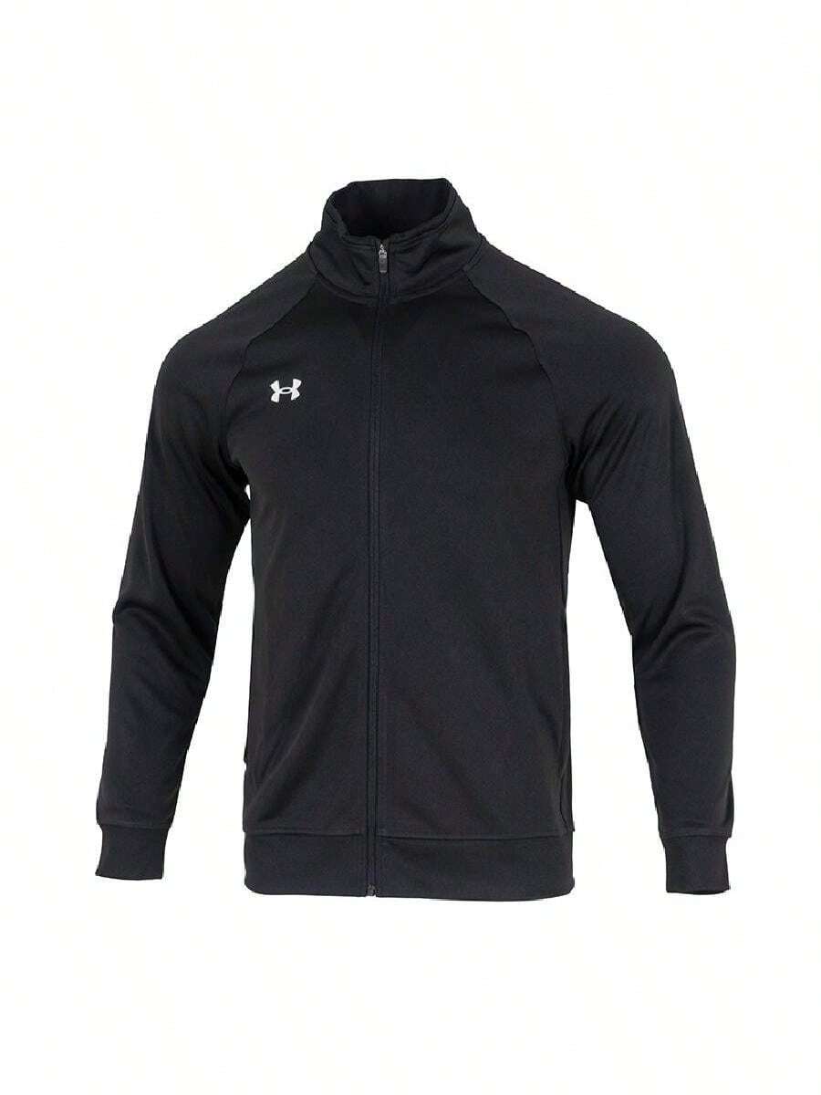Under Armour Men's Sports Jacket, Knit Stand Collar Jacket, Fitness Training Knit Stand Collar Outerwear 25600404-001 - Black - View 1