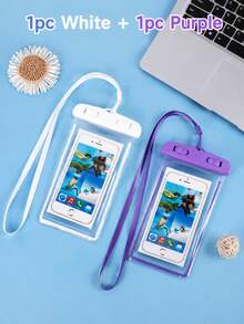 1/2/3pcs Universal Waterproof Phone Pouch/Case, Compatible With IPhone 17, 16, 15, 14, 13 Pro, Max Plus, Suitable For Swimming, Rafting, Diving, Underwater Photography, Beach, Outdoor Sports, Summer Travel, Vacation, Back To School Essential - Multicolor - View 30