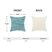 Aqua Teal Cream Polka Dot Pillow Covers 18x18 Inch Set Of 2 Boho Outdoor Decor Throw Pillows For Couch Modern Design Watercolor Aesthetic Decorative Cushion Cases For Home Sofa Bed Decorations - 水藍綠色白色波點圖案 18 吋 x 18 吋(2 件裝) - 查看 6