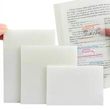 100 Sheets Colorful Transparent Sticky Notes - 3 Different Sizes, Transparent Waterproof Self-Adhesive Sticky Notes, Suitable For Books, Notes, Memos, Etc., Visible Sticky Notes, Suitable For School, Office And Back To School Season Use. - one-size - View 8