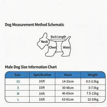 8Pcs Dog Diapers, Highly Stretchy, Leak-Proof And Breathable, Pet Sanitary Pants, Suitable For Both Male And Female Dogs, For Outing Care And Cleanliness During Their Period, Like A Diaper - Multicolor - View 2