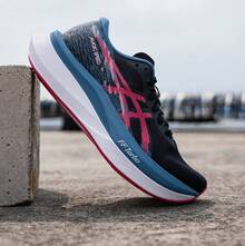 Asics 全新MAGIC SPEED 4運動鞋穩定緩震健身女子訓練跑步鞋 - 黑色/紅色 - 查看 4