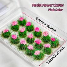 15pcs/Box Miniature Flower Cluster DIY Diorama Craft Supplies For HO Scale DIY Diorama/Sand Table Scenery - As Photo - View 11