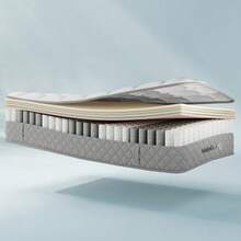 Orthopedic Cold Foam Mattress, Mattress With 7-Zone Pocket Spring Core, Firmness Level H3 (Medium-Firm) – OEKO-TEX® Certified, 20 Cm High, 4 Handles + Vacuum-Packed - White - View 10