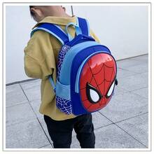 Back To School Disney Marvel Spider-Man Avengers Kids Backpack, Kindergarten Preschool Toddler Backpack, 3D Embossed Glossy Hard Shell Spider-Man Mask Design, Mesh Side Pockets, Breathable Honeycomb Back Pad, Adjustable Wide Strap, Lightweight Waterproof, Ergonomic Spine Protection, Large Capacity, Unisex For Boys And Girls 2-6 Years Old, Essential For School Entry, Multiple Colors Available, Daily Outings, Travel, Preschool, Pre-K, Early Childhood Education, Anti-Lost Backpack - Backpack - View 8