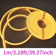LQHZMYY 1m/2m/3m/4m/5m LED 霓虹裝飾燈條 附按鈕開關調光器 USB 介面 白色/暖白色 燈條可自由裁剪 柔性調光氛圍燈條 直播補光燈 化妝鏡 浴室鏡補光燈 - 白色 - 查看 16
