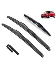Calidad OEM Juego de escobillas de limpiaparabrisas delanteras y traseras for Suzuki Swift 3rd A2L 2017-2022 Hatchback parabrisas ventana 20 "19" 10 "Accesorios Ajuste perfecto para parabrisas. Colo - LHD - Ver 8