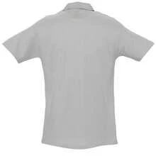 SOLS Mens Spring II Short Sleeve Heavyweight Cotton Polo Shirt - Grey Marl - View 2