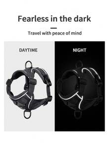 2pcs Set, Adjustable Pet Harness + Leash, Escape-Proof Design, Soft Comfortable Breathable Fabric, Reflective For Night, Suitable For Cats And Small Dogs - Multicolor - View 2