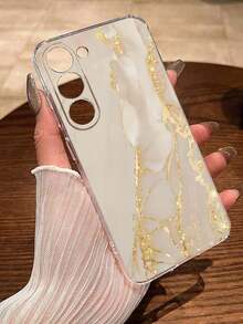 Funda de teléfono con patrón de mármol pintado, recortes precisos, transparente, minimalista, de moda, creativa y a prueba de golpes, compatible con Ip 17/Ip 17pro/Ip 17promax/ IP16/11/16pro/16plus/16promax/16e/15Promax/13/14/12/XS/XR/7G/8P, compatible con Samsung Galaxy S26/S26PLUS/S26 UltraS25/S25PLUS/S25 Ultra/A16/A36/A26/A56/A50/A12/A32/A52/A72/A51/A21S/A13/A14/S24/S24PLUS/S24Ultra/S20/S23/S22/A53/S20FE/S21/, funda protectora de teléfono a prueba de golpes - Multicolor - Ver 5