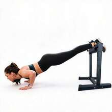 Bulgarian Split Squat Stand For Home Gym, Adjustable Height, Stable Steel Squat Machine For Lower Body Strength Training. - Black - View 1