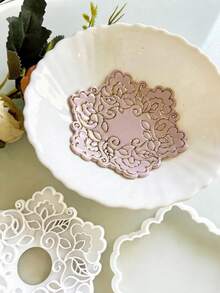 Large Flower Polymer Clay Cutter, 4in Handmade Coaster, Earring Tray & Flower Arrangement Helper, Ideal For Boho Home Decor & Plant Lover Projects - 4 Inch Cutter - View 10