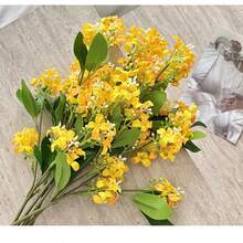 1pc Artificial Osmanthus Flower, Decorative Artificial Golden Osmanthus, High Quality Artificial Lilac Flower, Home Living Room Decoration Wedding Scene Arrangement Artificial Flower, Suitable For Decoration - Multicolor - View 7