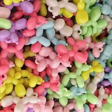 12pcs DIY Cartoon Balloon Dog Pendants, Random Color, Cute Colorful Acrylic Dog Charms, Suitable For Handmade Keychains, Phone Cases - Multicolor - View 2
