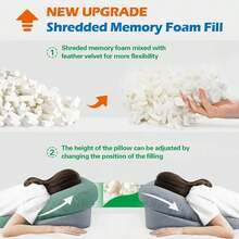 1pc Prone Sleeping Pillow For Ophthalmic Surgery Recovery, Soft Abdominal Support Sleep Pillow With Adjustable Airflow Gap, Face Hole Suitable For Small To Medium Adult Face Shapes, Not Recommended For Large Face Shapes - Grey - View 9