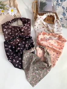 1件女款時尚豹紋波點波希米亞印花髮帶，防曬吸汗彈性髮帶，適合戶外運動、街頭與嘻哈風格女款髮飾，小眾海灘海濱度假與日常穿搭 - 彩色 - 查看 4