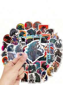 TOHO 50PCS Officially Licensed Classic Monster Movie Waterproof Stickers Vinyl Decals For Laptop Luggage Phone Bottle Skateboard Gift For Friends Family - A - View 4