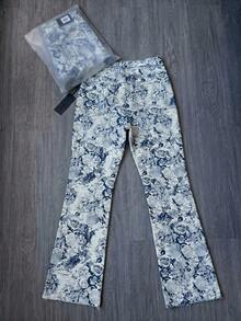 Men's All-Over Print Casual Versatile Everyday Travel Denim Jeans - Blue - View 8