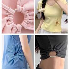 1/3 piezas Clips ajustables sin costura para dobladillo y mangas, adecuados para camisetas y vestidos - Broches de ajuste rápido con múltiples cierres de nudos para ropa4 - A - Ver 5